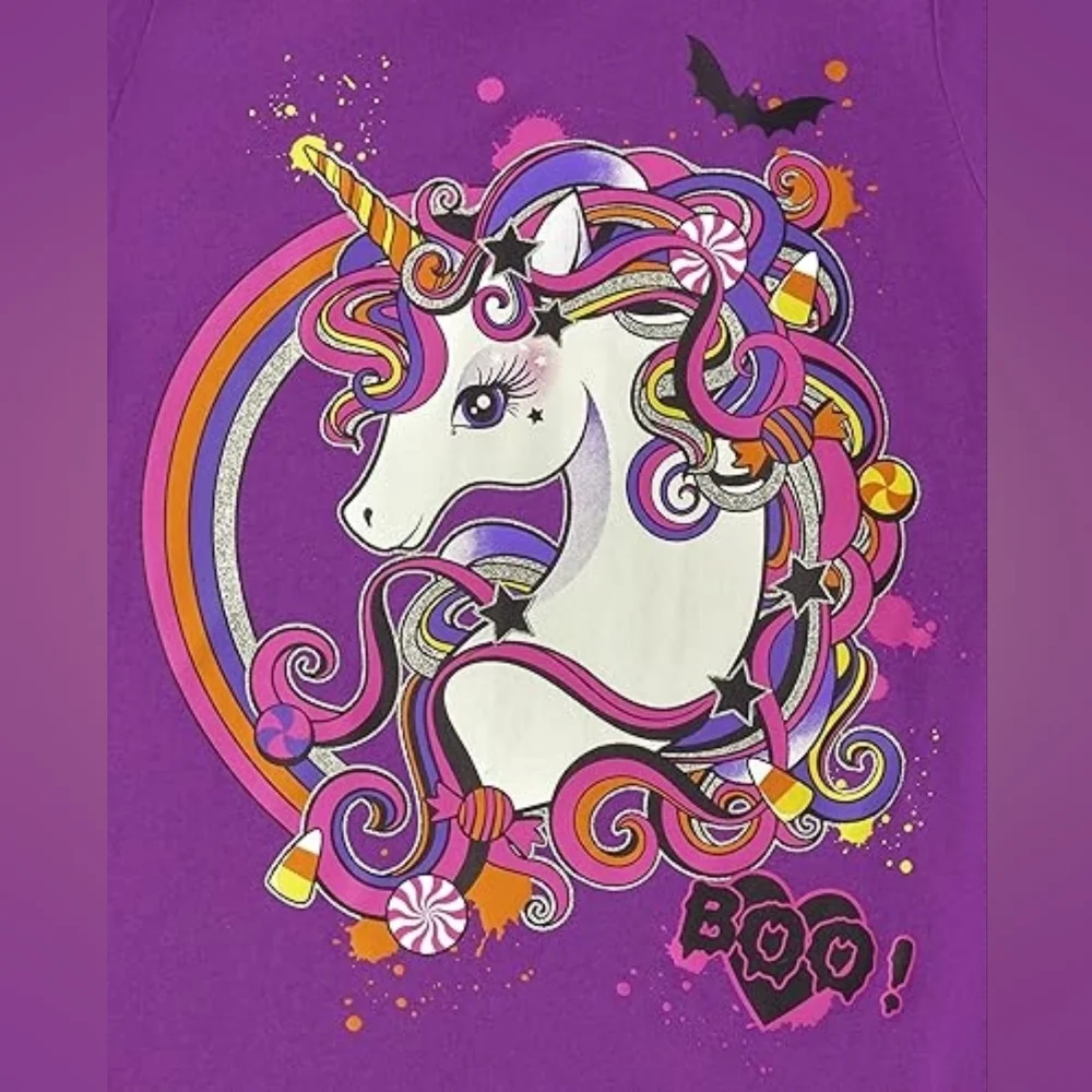 NWT The Children's Place Purple Unicorn Long Sleeve Tee
